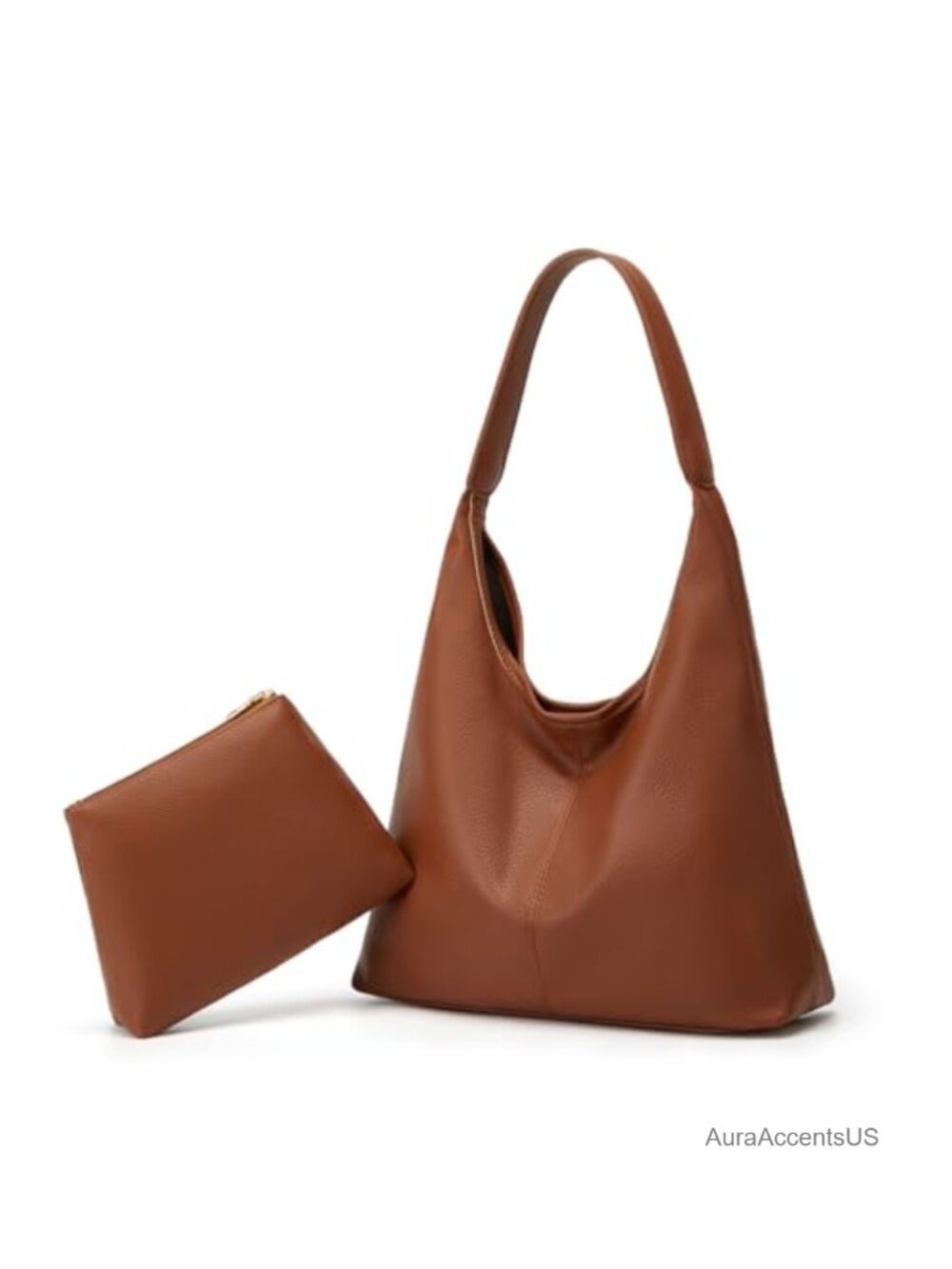 Vegan Leather Tote Bag for Women Slouchy Shoulder Purse Work Handbag Large